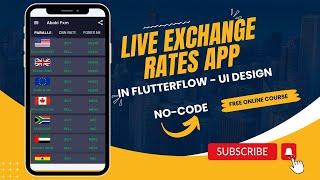 Live Exchange Rates Mobile App in FlutterFlow