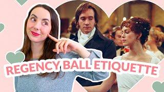 Regency Era Ballroom Etiquette Guide | Jane Austen's Pride & Prejudice Ch. 3 Analysis,  Brit Lit 101