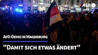 AfD-Anhänger protestieren in Magdeburg: "Damit sich etwas ändert" | AFP