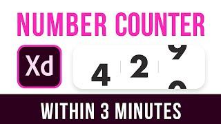 Number Counter Animation Within 3 Minutes || Adobe XD 2020 | Tutorial #3