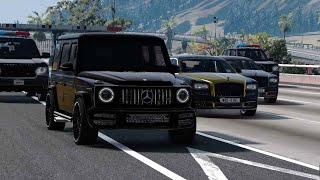 Там таз стелит | Russian Mafia Cars Convoy | BeamNG.drive | Rolls Royce | G wagon