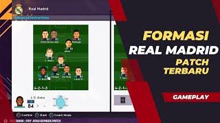 FORMASI REAL MADRID TERKUAT VERSI TERBARU GEMBOX 2024 PES PS 3 - FULL GAMEPLAY