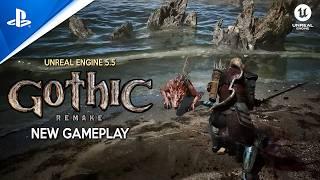 GOTHIC REMAKE Full Mission Gameplay Demo | Dark OPEN WORLD RPG like The Witcher in Unreal Engine 5