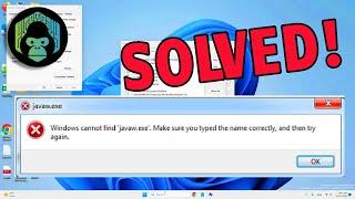 [SOLVED] How to fix Windows cannot find javaw.exe error