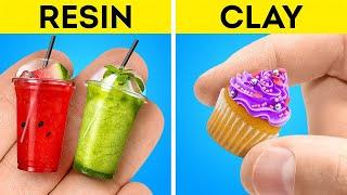 EPOXY RESIN vs POLYMER CLAY || Awesome DIY Jewelry and Cute Crafts