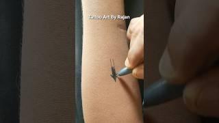 How to draw a arrow tattoo with pen at home #tattooartbyrajan #tattoo #viral