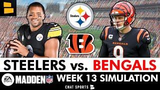 Steelers vs. Bengals Simulation Watch Party For 2024 Season | Steelers Week 13 (Madden 25 Rosters)
