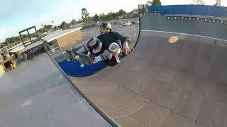 Jorge Vieira skating Clairement skatepark in San diego California Usa