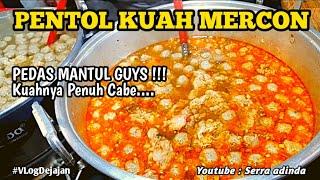 BUSET !! PENTOL PEDAS VIRAL ! PENTOL KUAH CABE - PEDESNYA MANTAP BETUL !! Serra adinda #pentolviral