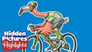 CRAZY BIKE RACE | Hidden Pictures Puzzles | Kids Videos | Highlights