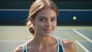 4k AI [Lookbook] Girl - Tennis Star's Romantic Park Getaway