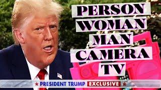 Trump vs. Test - Person. Woman. Man. Camera. TV. Songified.