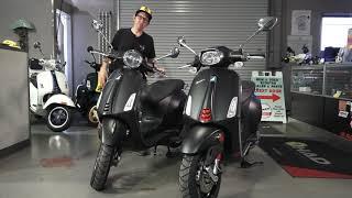 All New 2021 Vespa Sprint & Primavera 150 Sport in Matte Black (NERO CONVINTO)