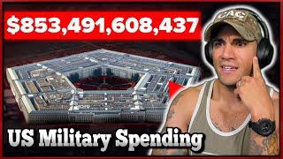 How much does the US spend on its military - Marine reacts