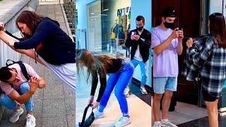 HOT girls photos pt#3 best reactions funny pranks by russian prank boy Qylek