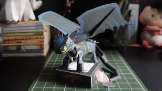 Toothless | Paper Craft (Free Template)