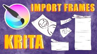 FREE 2D Animation Software / How to Import a PNG Sequence to Krita