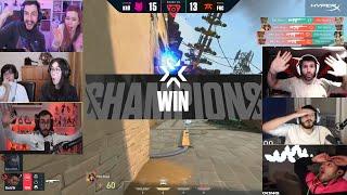 KRU ESPORTS VS FNATIC FIRST MAP OVER-TIME | AGUERO TARIK KYEDAE TenZ MIXWELL & MORE REACTS