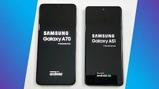Samsung A51 vs Samsung A70 SpeedTest & Camera Comparison