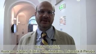 Intervista ad Antonio Bartolini, avvocato, ordinario di diritto amministrativo, Università di Perugia