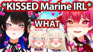 Nerissa Suddenly KISSED Marine IRL and Caught FuwaMoco Off Guard 【Hololive EN】