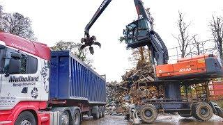 Atlas 350MH Material Handler Working