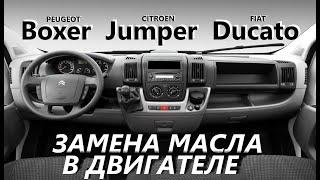 Замена масла на Citroen JUMPER, BOXER, DUCATO. Сброс интервала замены масла.