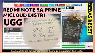 XIAOMI REDMI NOTE 5A PRIME (UGG) STUCK LOGO , MICLOUD,  MI ACCOUNT FRP, HANYA SATU FLASHING FIX ALL