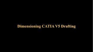 Dimensioning CATIA V5 Drafting