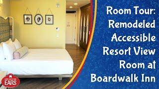 Disney's Boardwalk Inn - Refurbished Accessible Resort View Club Level - Room Tour