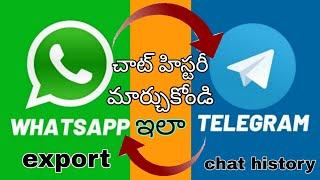How To Export Chat History From Whatsapp To Telegram