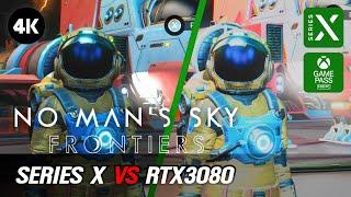 No Man's Sky Frontiers | Xbox Series X vs RTX 3080 PC Comparison | 4K HDR