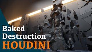 Pre-Baked Destruction in Unreal Engine || Houdini Tutorial