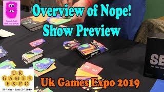 Nope!, Rules Overview at UK Games Expo 2019 Show Preview #cardgame #familygame #UKGE2019