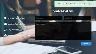 Responsive Contact Page UI Design - Using CSS & HTML