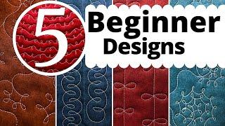 5 Easy Free Motion Quilting Designs With Loops