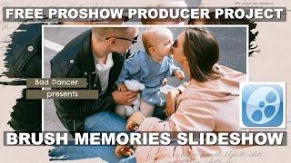 Free ProShow Producer Template   Brush Memories Slideshow ID 12012023