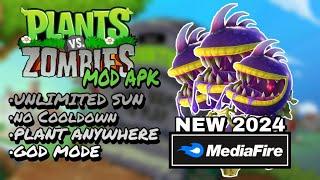 plants vs zombies mod apk 2024 with Unlimited Sun, No Cooldown, and GOD MODE!