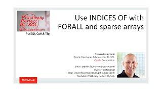 Using FORALL - INDICES OF with sparse arrays