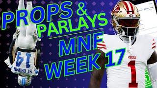 Monday Night Football Props and Predictions | Lions vs 49ers | Props and Parlays Today