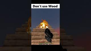 Don't Use WOOD in MINECRAFT for Build #minecraft