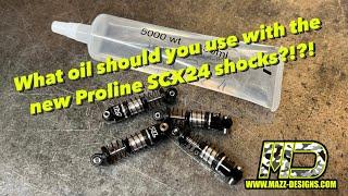 60 second overview on @ProLineRacingYT Scx24 oil shocks! Thinking outside the box!