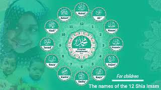 The names of the 12 Imam ,for Children