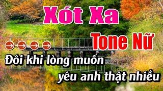 Xót Xa Karaoke Tone Nữ Karaoke Lâm Beat - Beat Mới