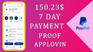 AppLovin payment proof bangla। Live Payment Proof $150.23 doller। AppLovin payment & Earning proof