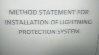 Method Statement for Installation of Lightning Protection System for MEP Project   #shorts #short