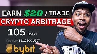 Earn $20 Per Trade With Crypto Arbitrage Strategy On Bybit || Easy Arbitrage To Start