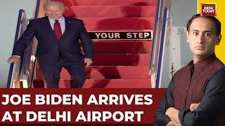 US President Joe Biden Arrives At Delhi Airport To Attend The G20 Summit In Delhi