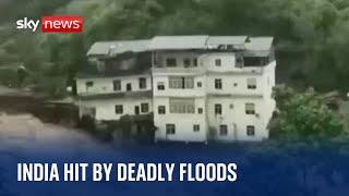 India: Floods and landslides kill several people in northern India