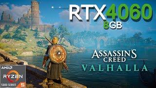 Assassin's Creed Valhalla | RTX 4060 8GB + Ryzen 5 5500 ( 1080p Maximum Settings ) FREE ROAM